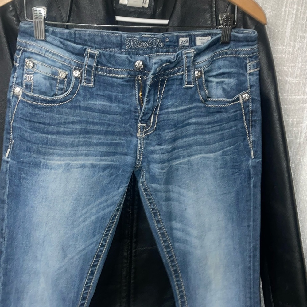 Miss me signature boot size 29 and seam is 33